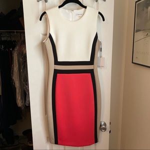 NWT Calvin Klein Shift Scuba Dress